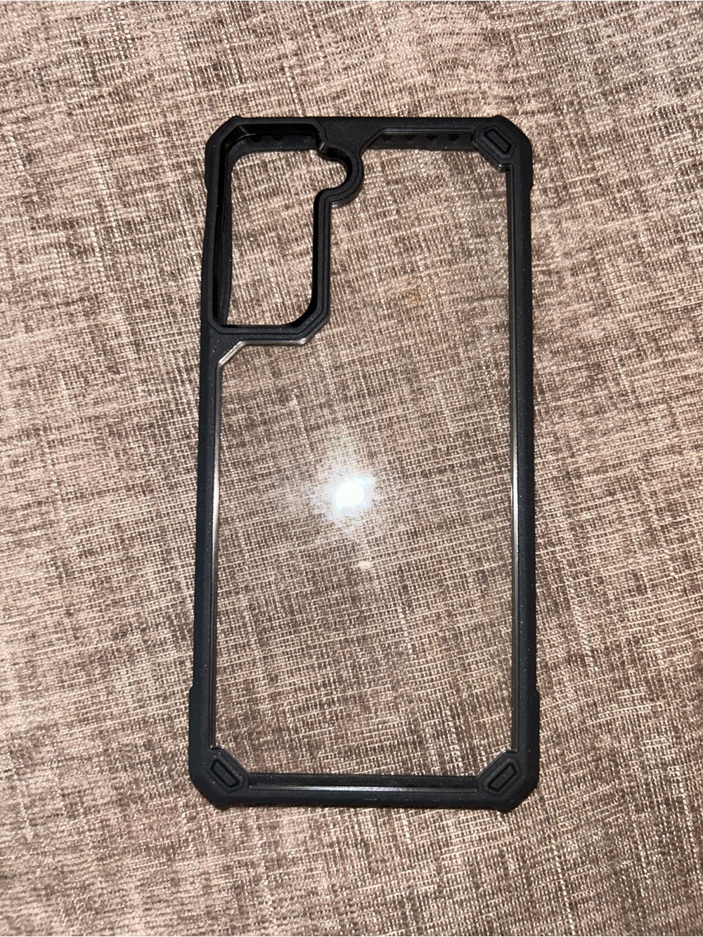 Samsung Galaxy S21 phone case Clear Protective Phone Case with Black Bumper
